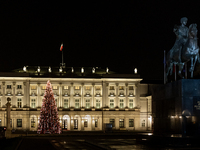 Christmas iluminations In Warsaw, Poland on December 05, 2024. (