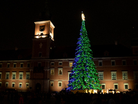 Christmas iluminations In Warsaw, Poland on December 05, 2024. (