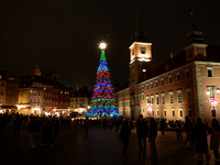 Christmas iluminations In Warsaw, Poland on December 05, 2024. (