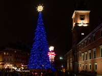 Christmas iluminations In Warsaw, Poland on December 05, 2024. (