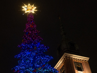 Christmas iluminations In Warsaw, Poland on December 05, 2024. (