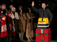 Rafal Trzaskowski mayor of Warsaw starts Christmas iluminations In Warsaw, Poland on December 05, 2024. (