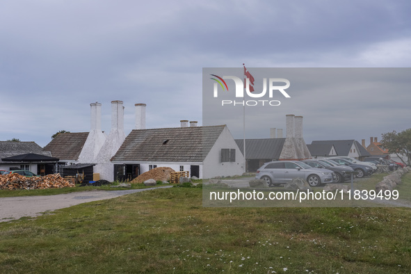 A herring smokehouse is seen in Hasle, Bornholm Island, Denmark, on August 5, 2024. 