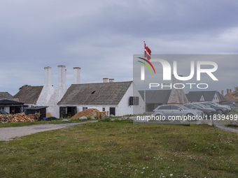 A herring smokehouse is seen in Hasle, Bornholm Island, Denmark, on August 5, 2024. (