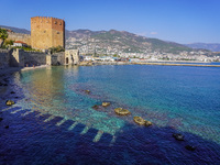 Red Tower is seen in Alanya, Turkey, on November 5, 2024 (