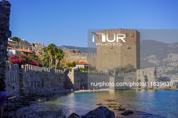 Red Tower is seen in Alanya, Turkey, on November 5, 2024 