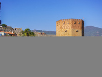 Red Tower is seen in Alanya, Turkey, on November 5, 2024 (