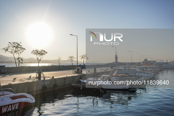 Marina port is seen in Alanya, Turkey, on November 6, 2024. 