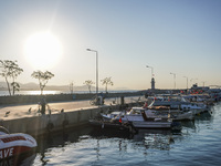 Marina port is seen in Alanya, Turkey, on November 6, 2024. (