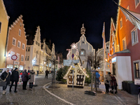 The historic center of Abensberg, Bavaria, Germany, on December 5, 2024, becomes a festive destination during the Christmas season. The trad...