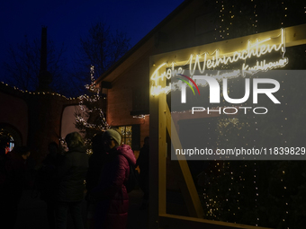 The historic center of Abensberg, Bavaria, Germany, on December 5, 2024, becomes a festive destination during the Christmas season. The trad...