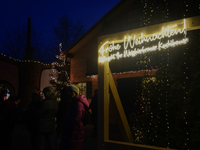 The historic center of Abensberg, Bavaria, Germany, on December 5, 2024, becomes a festive destination during the Christmas season. The trad...