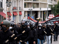 People protest in Athens, Greece, on December 6, 2024, marking the 16th anniversary of the death of 15-year-old Alexis Grigoropoulos, who is...