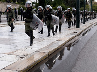 People protest in Athens, Greece, on December 6, 2024, marking the 16th anniversary of the death of 15-year-old Alexis Grigoropoulos, who is...