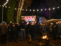 The historic center of Abensberg, Bavaria, Germany, on December 5, 2024, becomes a festive destination during the Christmas season. The trad...