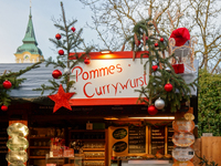 The historic center of Abensberg, Bavaria, Germany, on December 5, 2024, becomes a festive destination during the Christmas season. The trad...