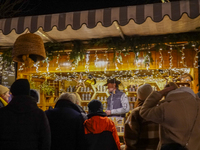 The historic center of Abensberg, Bavaria, Germany, on December 5, 2024, becomes a festive destination during the Christmas season. The trad...