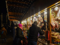 The historic center of Abensberg, Bavaria, Germany, on December 5, 2024, becomes a festive destination during the Christmas season. The trad...