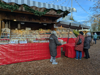 The historic center of Abensberg, Bavaria, Germany, on December 5, 2024, becomes a festive destination during the Christmas season. The trad...