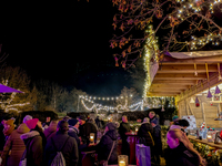 The historic center of Abensberg, Bavaria, Germany, on December 5, 2024, becomes a festive destination during the Christmas season. The trad...