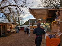 The historic center of Abensberg, Bavaria, Germany, on December 5, 2024, becomes a festive destination during the Christmas season. The trad...