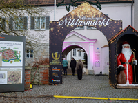 The historic center of Abensberg, Bavaria, Germany, on December 5, 2024, becomes a festive destination during the Christmas season. The trad...