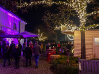 The historic center of Abensberg, Bavaria, Germany, on December 5, 2024, becomes a festive destination during the Christmas season. The trad...