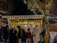 The historic center of Abensberg, Bavaria, Germany, on December 5, 2024, becomes a festive destination during the Christmas season. The trad...