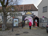 The historic center of Abensberg, Bavaria, Germany, on December 5, 2024, becomes a festive destination during the Christmas season. The trad...