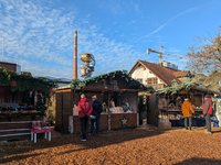 The historic center of Abensberg, Bavaria, Germany, on December 5, 2024, becomes a festive destination during the Christmas season. The trad...