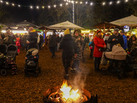 The historic center of Abensberg, Bavaria, Germany, on December 5, 2024, becomes a festive destination during the Christmas season. The trad...