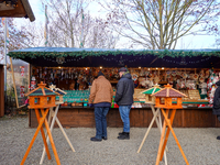 The historic center of Abensberg, Bavaria, Germany, on December 5, 2024, becomes a festive destination during the Christmas season. The trad...