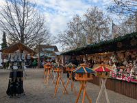 The historic center of Abensberg, Bavaria, Germany, on December 5, 2024, becomes a festive destination during the Christmas season. The trad...