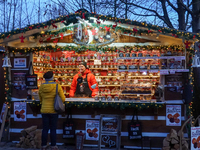 The historic center of Abensberg, Bavaria, Germany, on December 5, 2024, becomes a festive destination during the Christmas season. The trad...