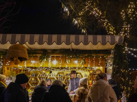 The historic center of Abensberg, Bavaria, Germany, on December 5, 2024, becomes a festive destination during the Christmas season. The trad...