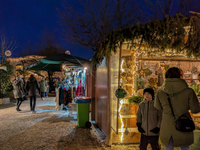 The historic center of Abensberg, Bavaria, Germany, on December 5, 2024, becomes a festive destination during the Christmas season. The trad...