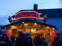 The historic center of Abensberg, Bavaria, Germany, on December 5, 2024, becomes a festive destination during the Christmas season. The trad...