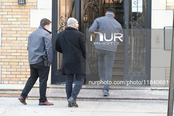 The NYPD investigates the scene of a 38-year-old woman who is killed and a 46-year-old man who is wounded in a stabbing inside an apartment...