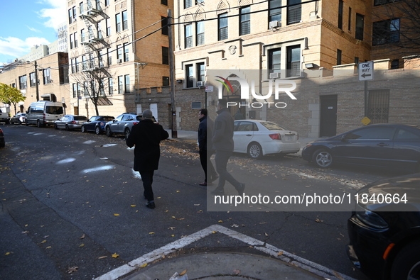 The NYPD investigates the scene of a 38-year-old woman who is killed and a 46-year-old man who is wounded in a stabbing inside an apartment...