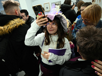 Visitors attend the opening of the country’s first queer museum in Warsaw, Poland on 06 December, 2024. The QueeMuzeum is a cultural space t...