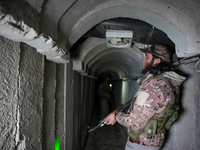 A vast network of tunnels stretching several kilometers was discovered in the Tal Rifaat area of Aleppo countryside following its liberation...