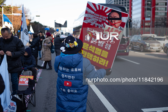 Citizens gather in Yeouido, South Korea, on December 7, 2024, to demand the impeachment and resignation of President Yoon Suk Yeol. Yoon's a...