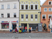 Over 2,000 participants recreate the medieval wedding of Hedwig Jagiellon and George of Bavaria. On July 16, 2023, in Landshut, Bavaria, Ger...