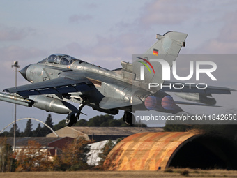 A Panavia Tornado IDS of the Luftwaffe (German Air Force) takes off from Los Llanos military air base during the Tactical Leadership Program...