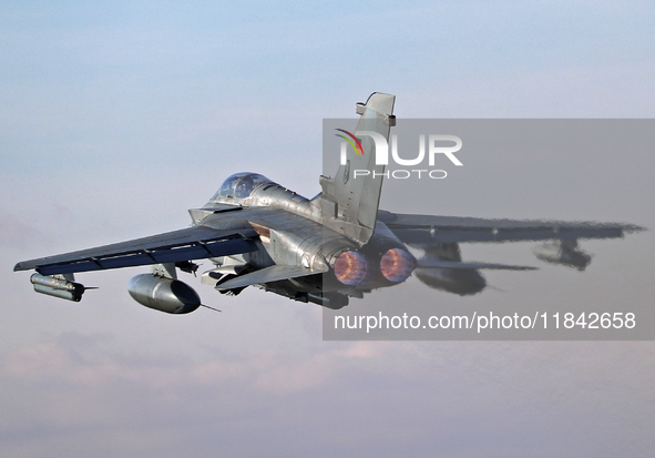 A Panavia Tornado IDS of the Luftwaffe (German Air Force) takes off from Los Llanos military air base during the Tactical Leadership Program...