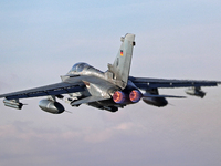 A Panavia Tornado IDS of the Luftwaffe (German Air Force) takes off from Los Llanos military air base during the Tactical Leadership Program...