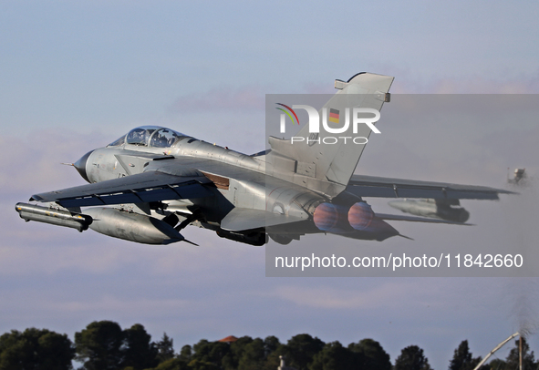 A Panavia Tornado IDS of the Luftwaffe (German Air Force) takes off from Los Llanos military air base during the Tactical Leadership Program...