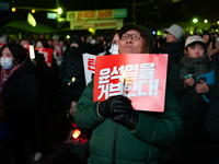 Nearly one million citizens gather in front of the National Assembly in Yeouido, Seoul, South Korea, on December 7, 2024, in support of impe...