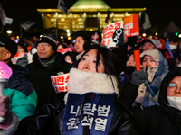 Nearly one million citizens gather in front of the National Assembly in Yeouido, Seoul, South Korea, on December 7, 2024, in support of impe...