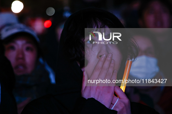 Nearly one million citizens gather in front of the National Assembly in Yeouido, Seoul, South Korea, on December 7, 2024, in support of impe...